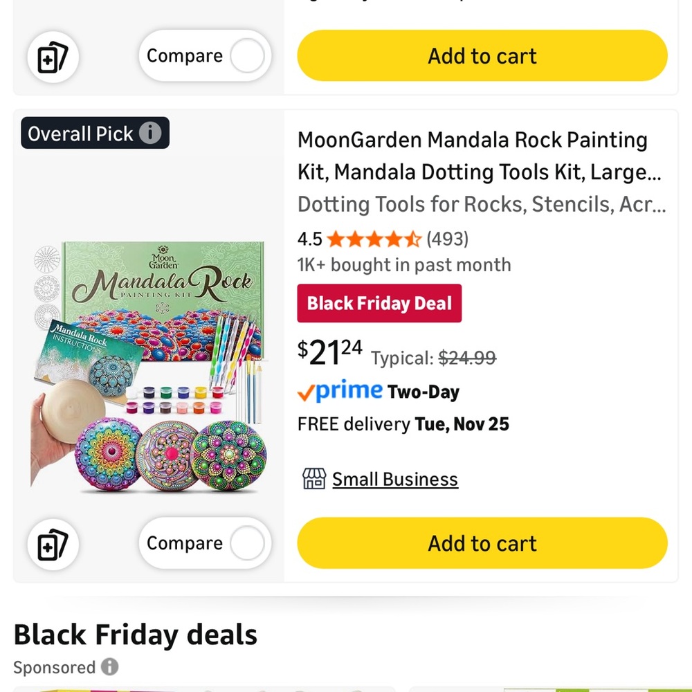 Mandala Wooden Rock Painting Kit